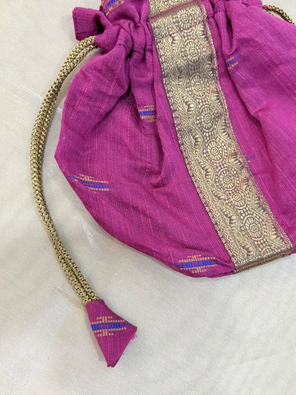 Potali Bags Rani Gold Patti Potali Bag