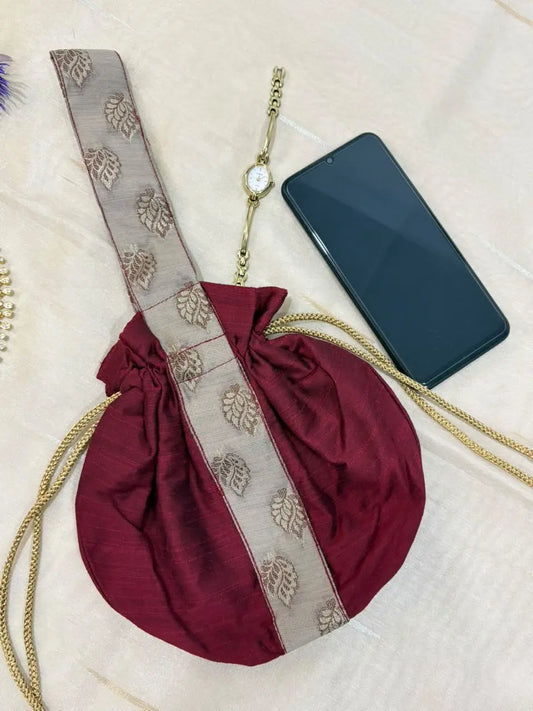 Potali Bags Royal Maroon Potali Bag