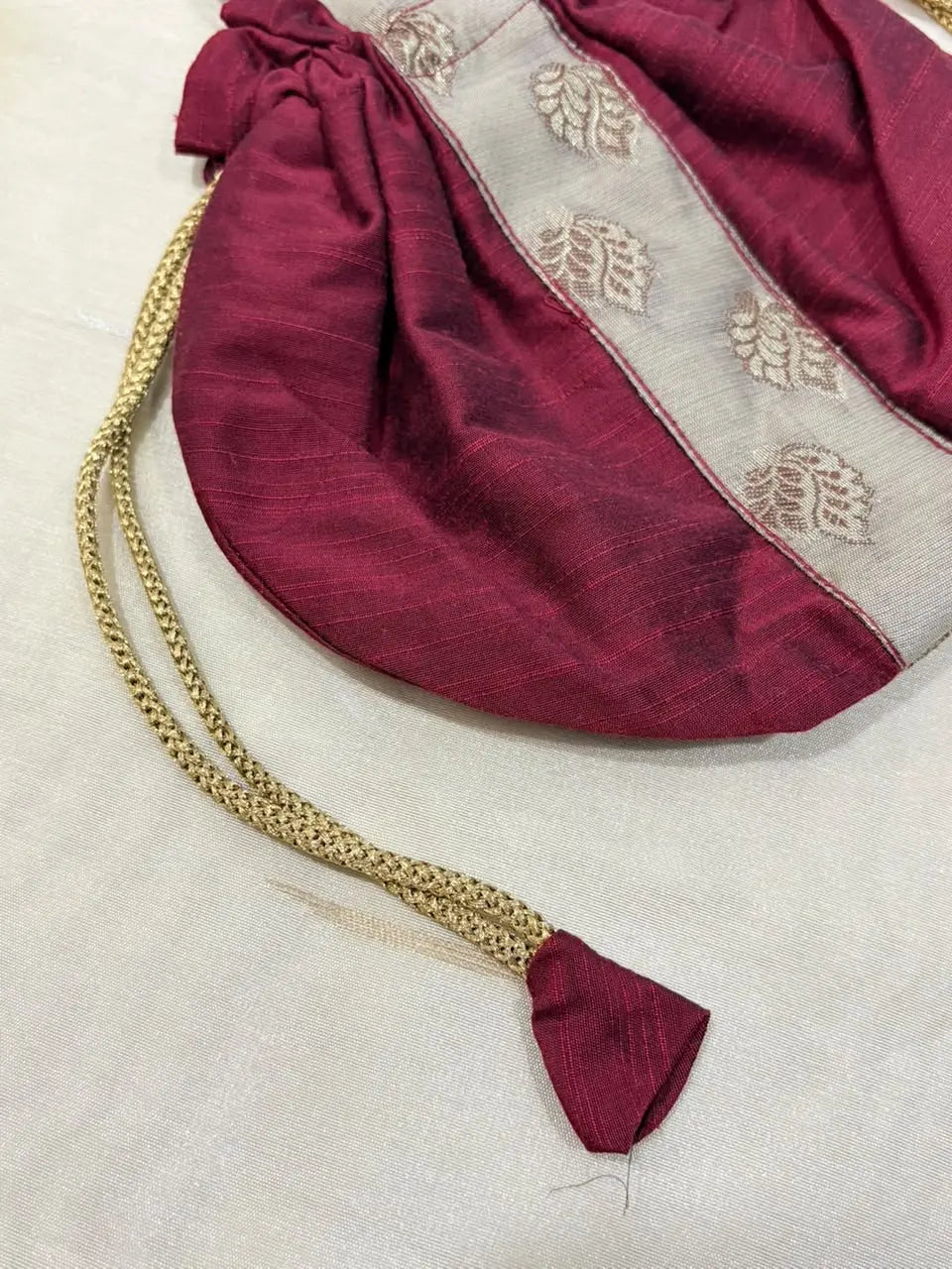 Potali Bags Royal Maroon Potali Bag