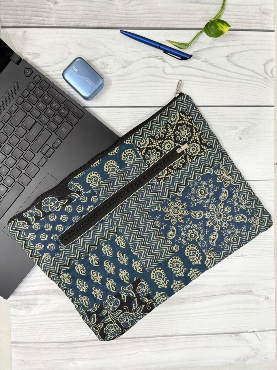 Indigo Heritage Laptop Sleeve (Max) TradzEco
