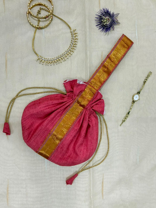 Peach Pink Potali Bag TradzEco