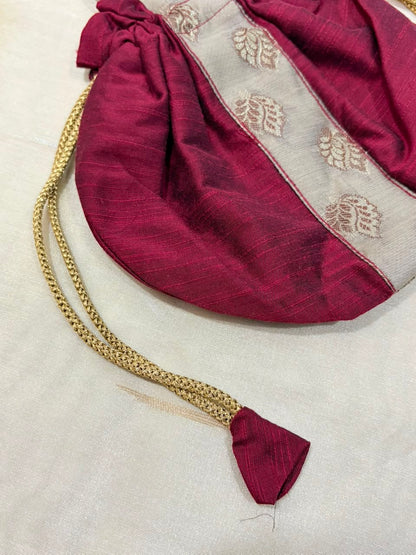 Royal Maroon Potali Bag TradzEco