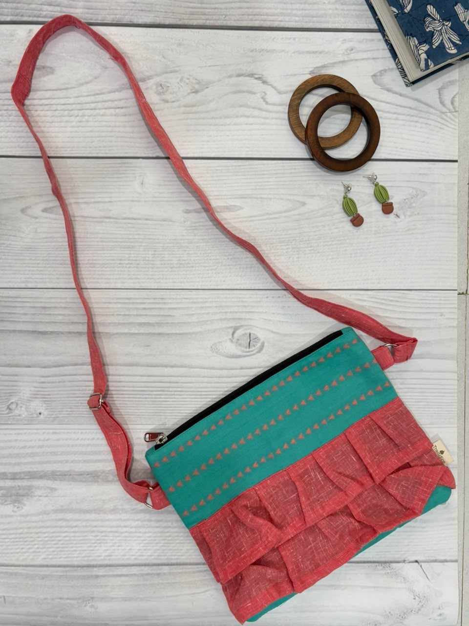 Aqua Blush Skirt Sling Bag TradzEco