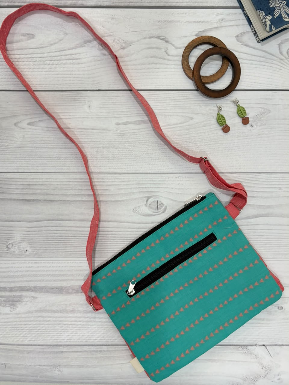 Aqua Blush Skirt Sling Bag TradzEco