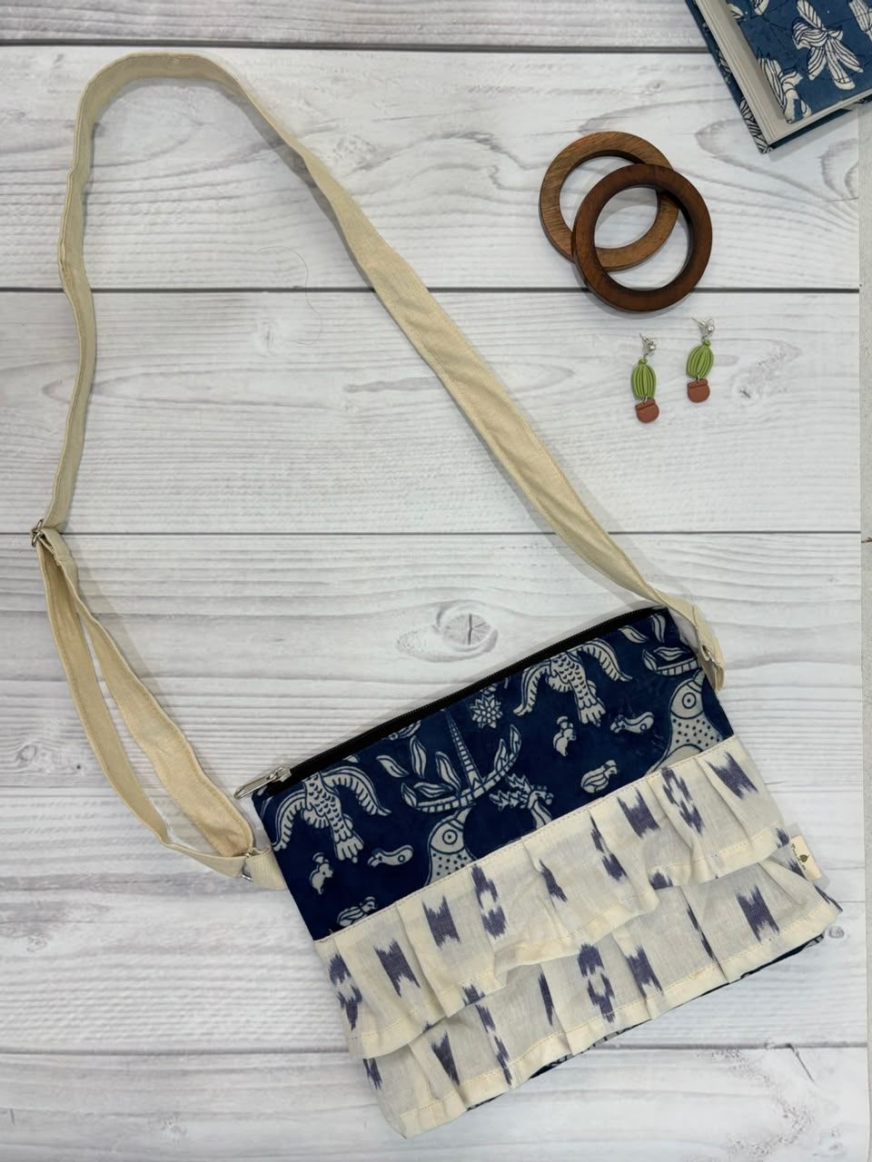 Blue Finch Skirt Sling Bag TradzEco