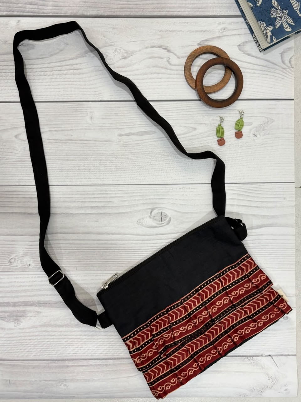 Crimson Noir Skirt Sling Bag TradzEco