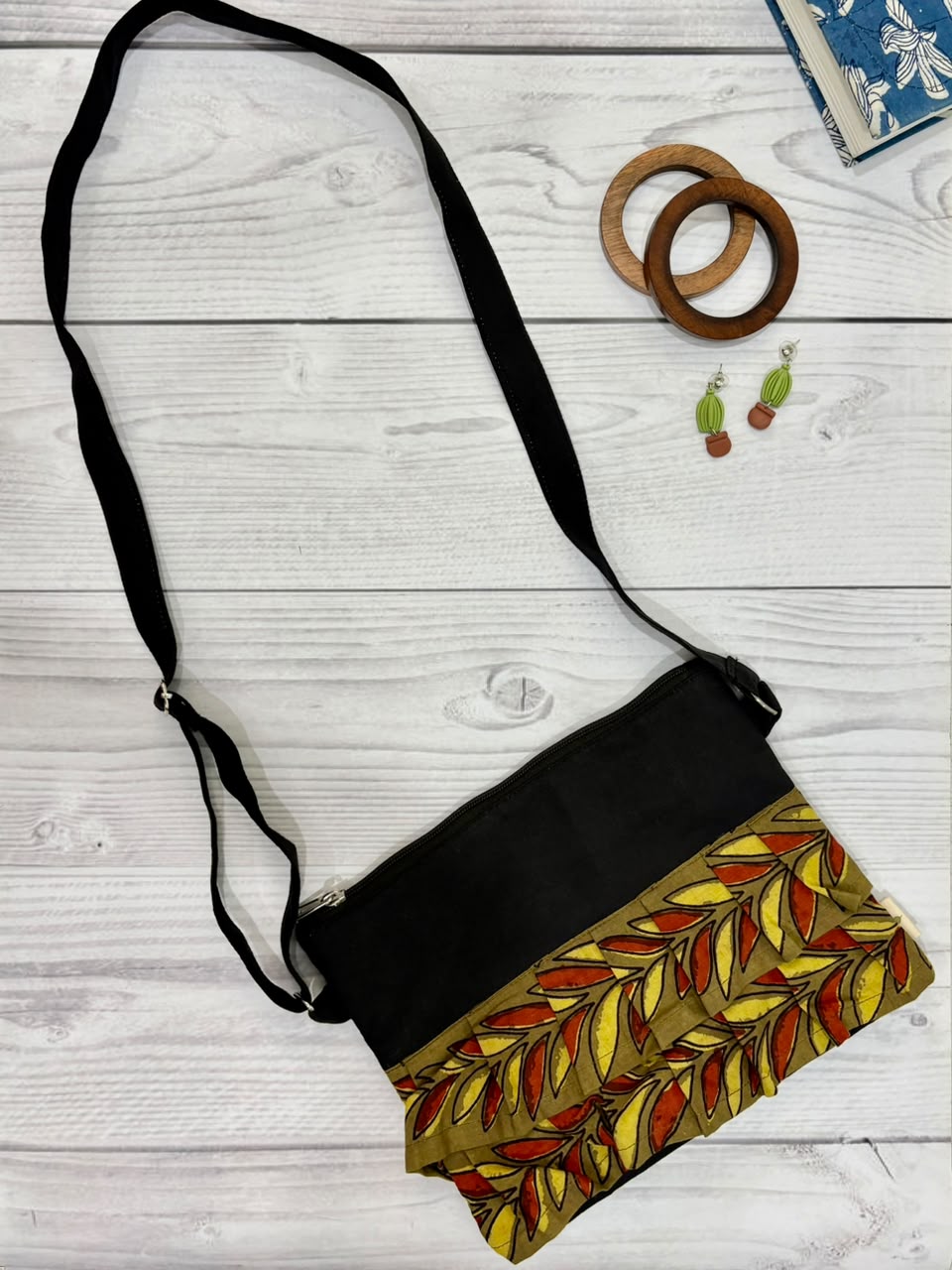 Foliage Noir Skirt Sling Bag TradzEco
