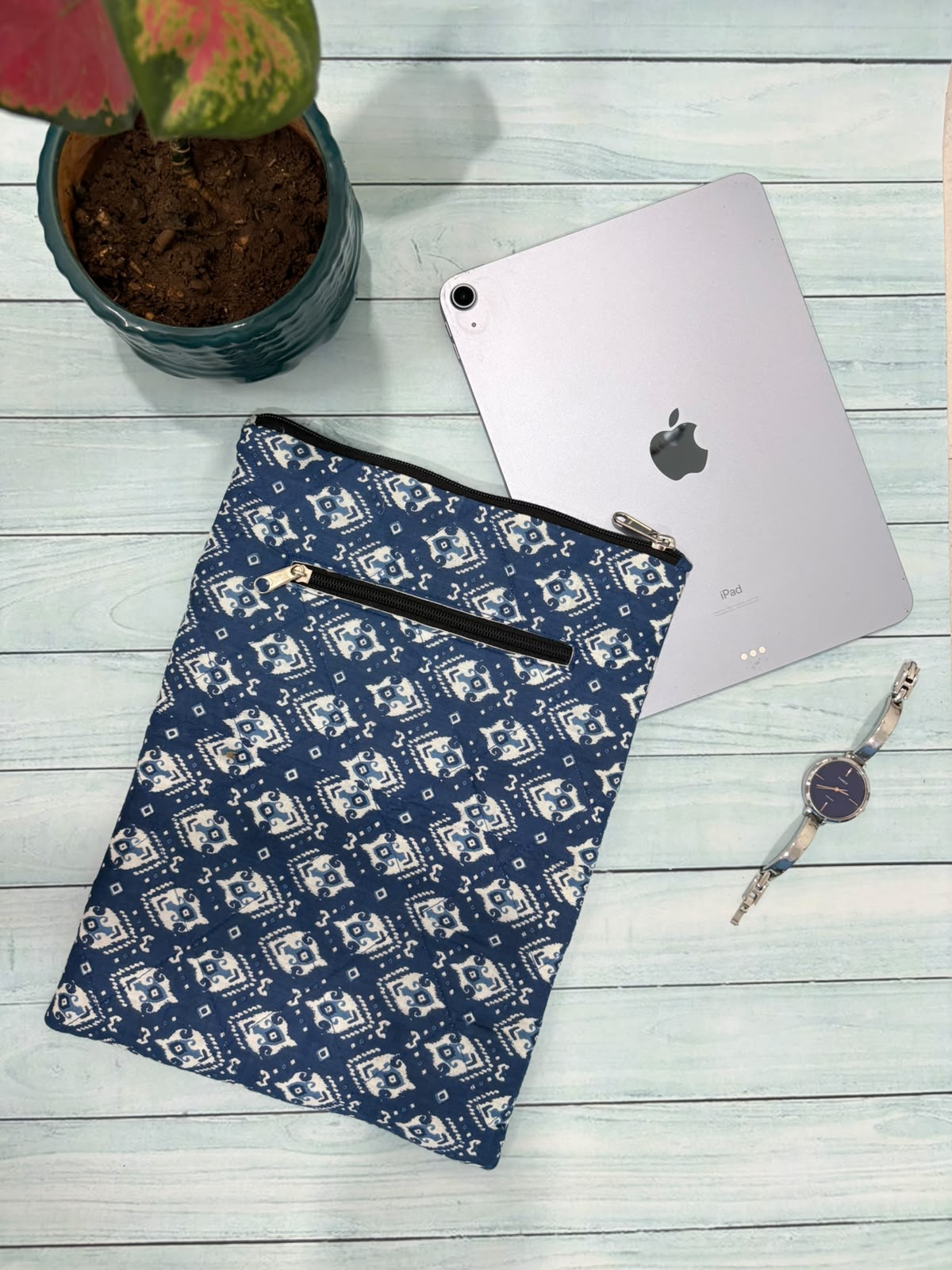 Indigo Rhythm iPad Sleeve TradzEco