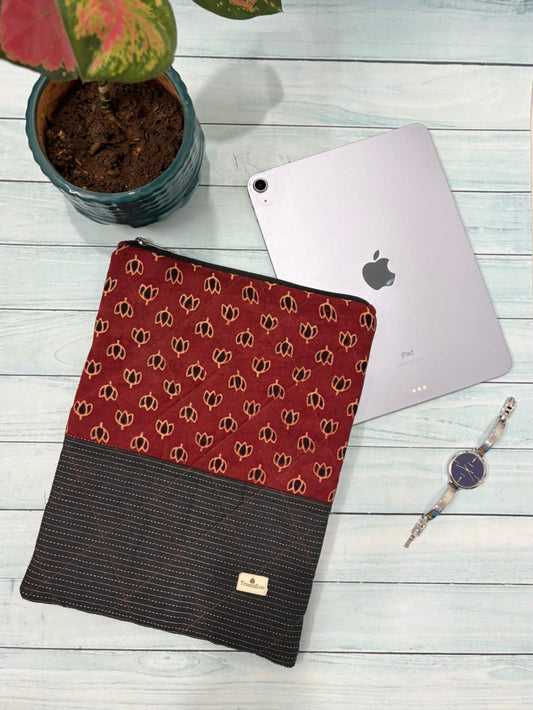 Rust Blossom iPad Sleeve TradzEco