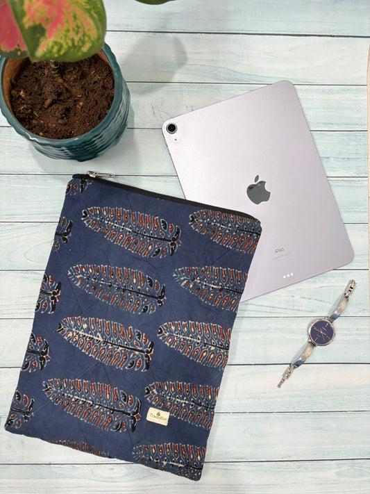 Indigo Feather iPad Sleeve TradzEco